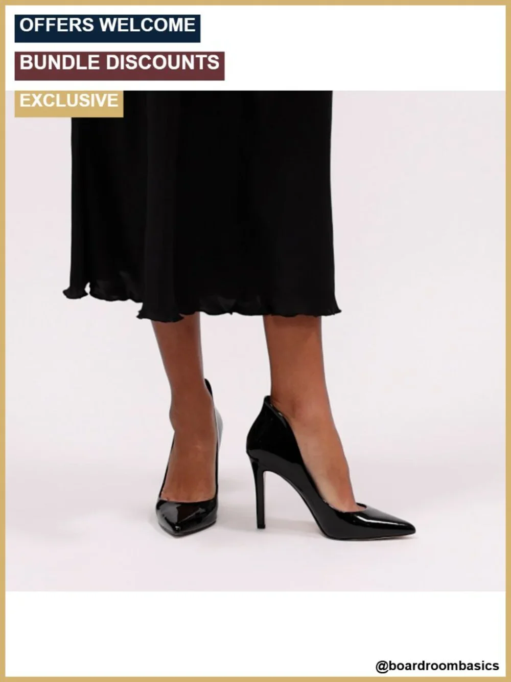 Memory Foam Slip On Dress Pumps Heels
